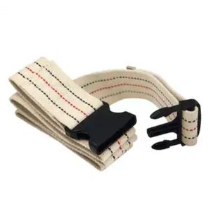 ⚕️🫂⚕️ NWOT Medical Gait Patient Transfer Belt Pinstripe with Plastic Buckle - M